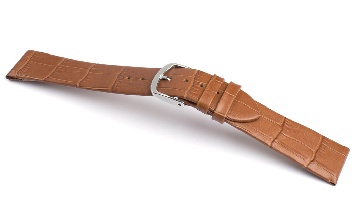 Horlogeband Clip Louis cognac | horlogebanden vaste pin 