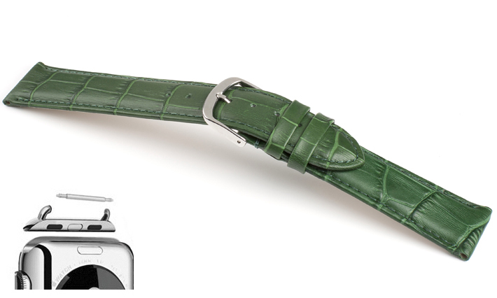 Horlogebanden Lausanne groen | voor Apple watch 