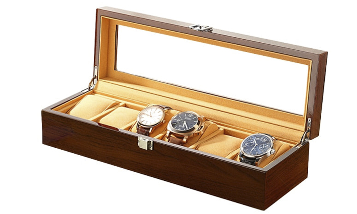 Luxe Horloge kist Bantoon Bruin 6 | Horloge opbergboxen 